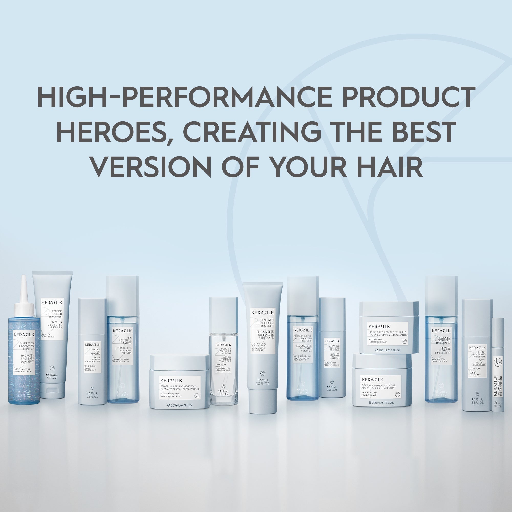Kerasilk Specialists targeted hair treatments for repair, scalp balance, and colour care