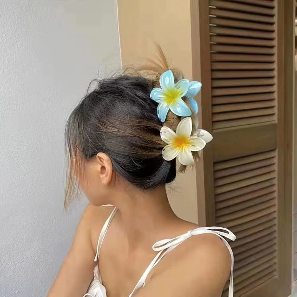 2024 Vacation Egg Flower Hair Clips – Bohemian Beach Style - Hair Care