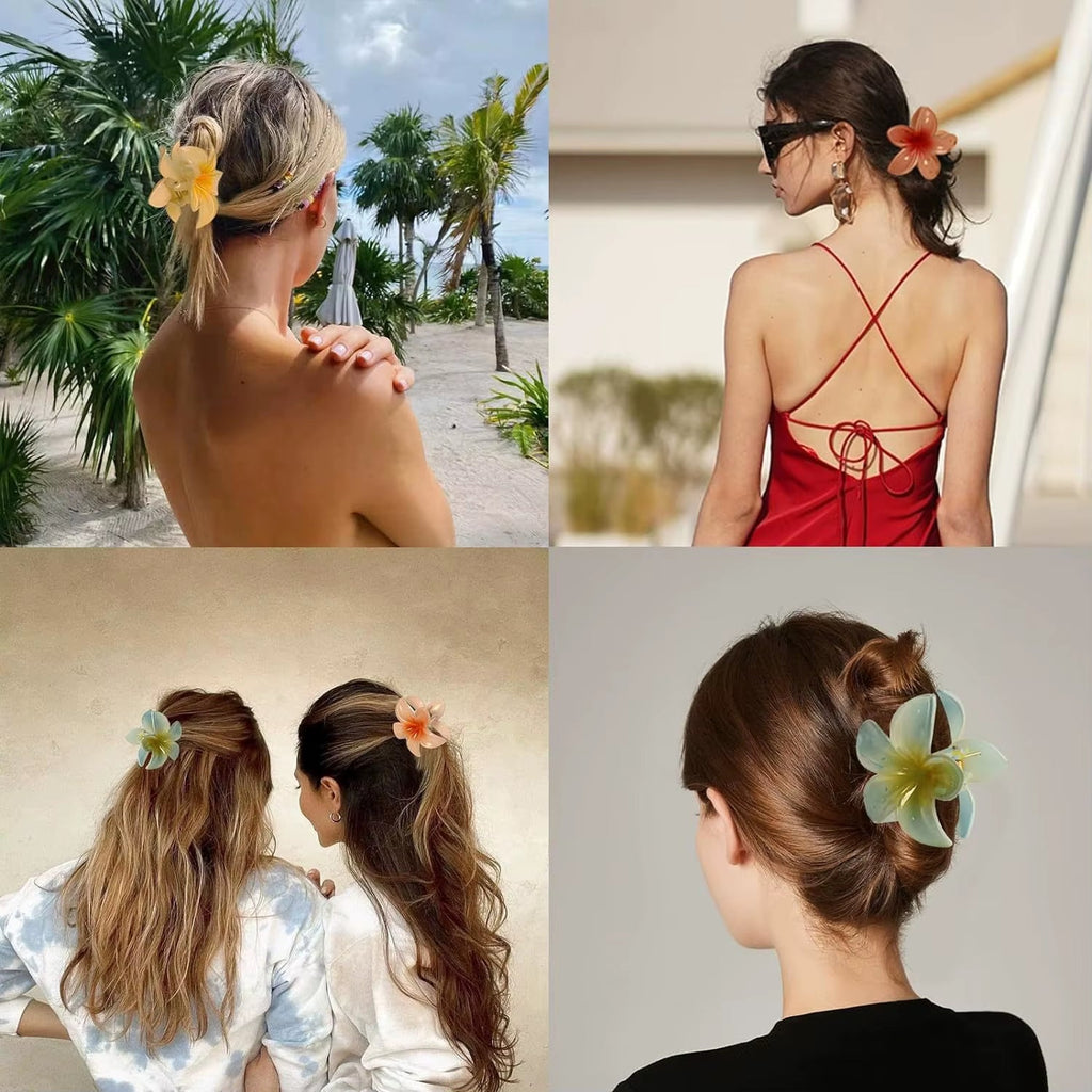 2024 Vacation Egg Flower Hair Clips – Bohemian Beach Style - Hair Care