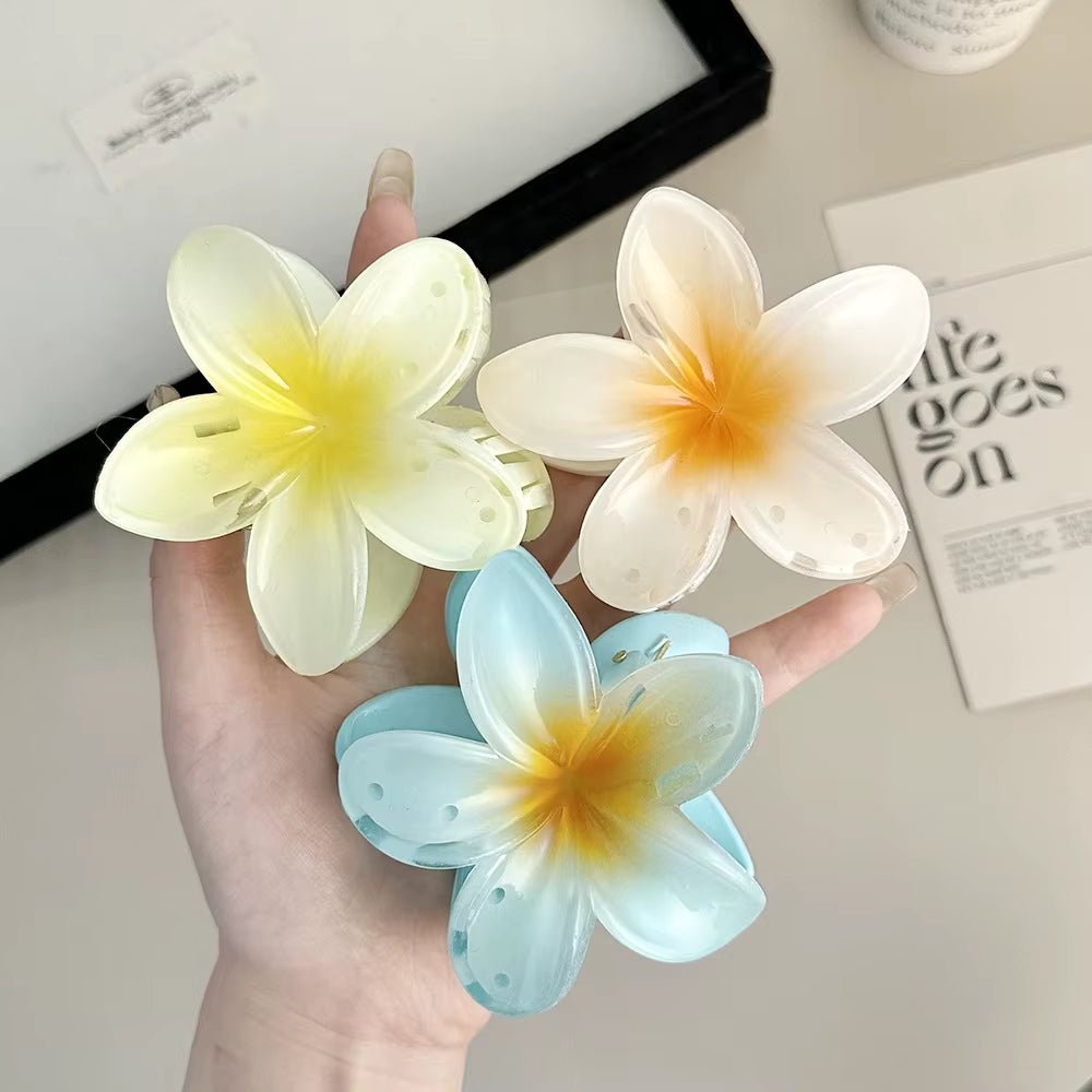 2024 Vacation Egg Flower Hair Clips – Bohemian Beach Style - Hair Care
