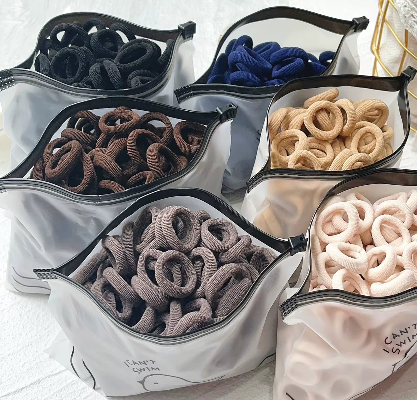 20/50 Pcs Kids Elastic Hair Bands – Sweet Scrunchie Rubber Bands - Hair Care