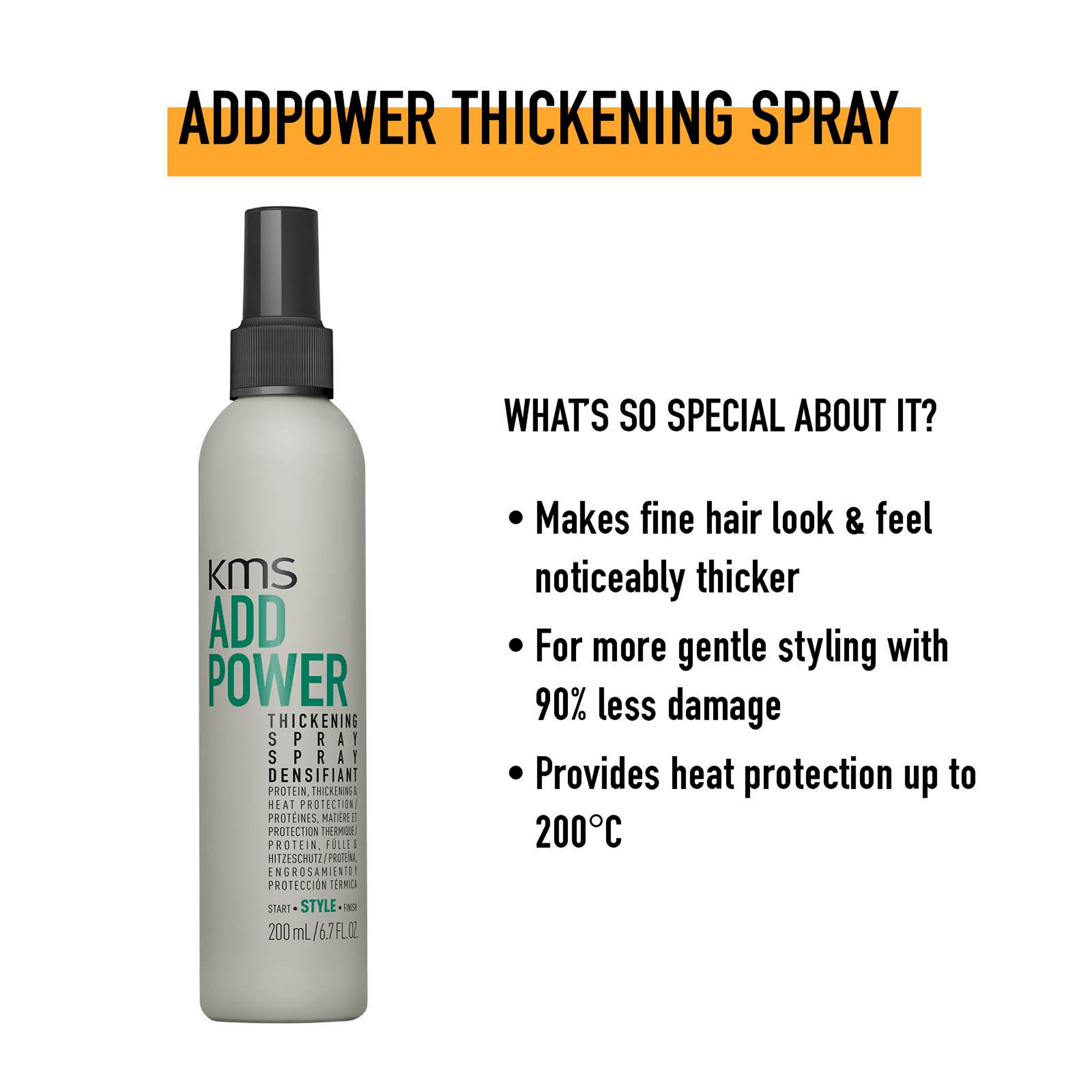 KMS ADDPOWER Thickening Spray