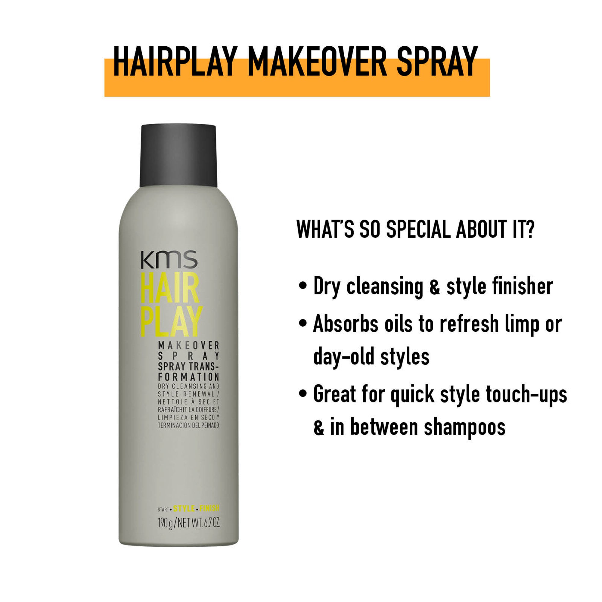 KMS HAIRPLAY Makeover Spray