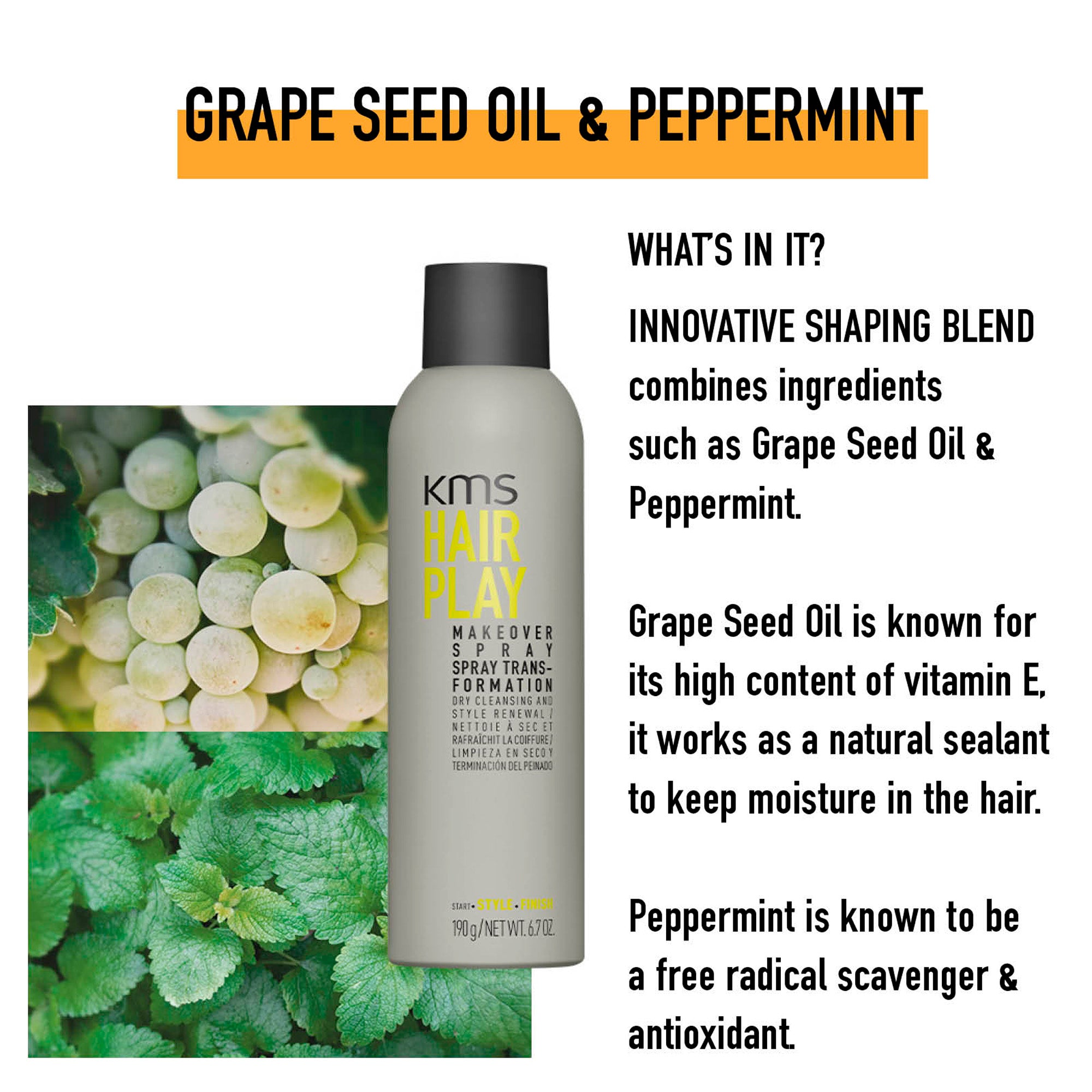 KMS HAIRPLAY Makeover Spray