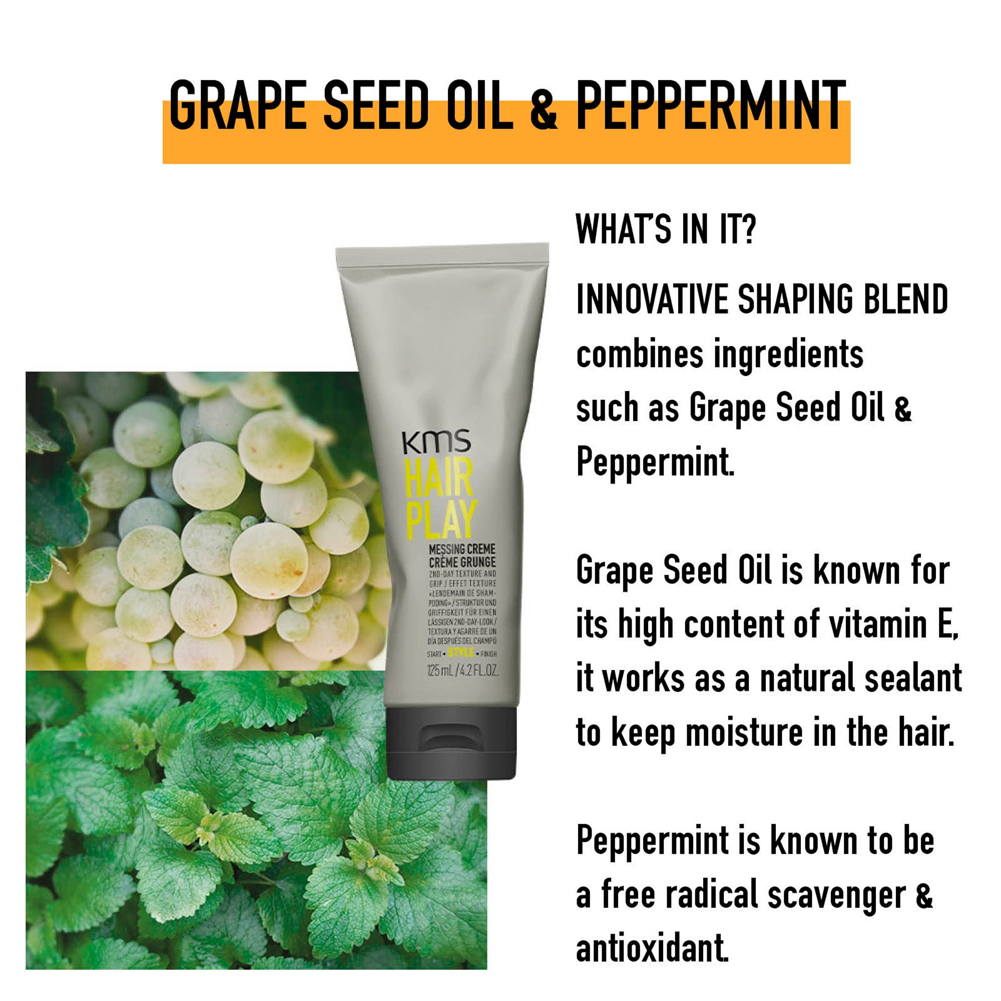 KMS HAIRPLAY Messing Creme