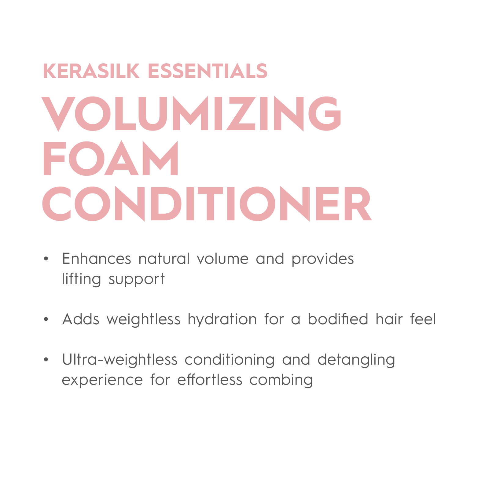 Kerasilk Essential Volumizing Foam Conditioner