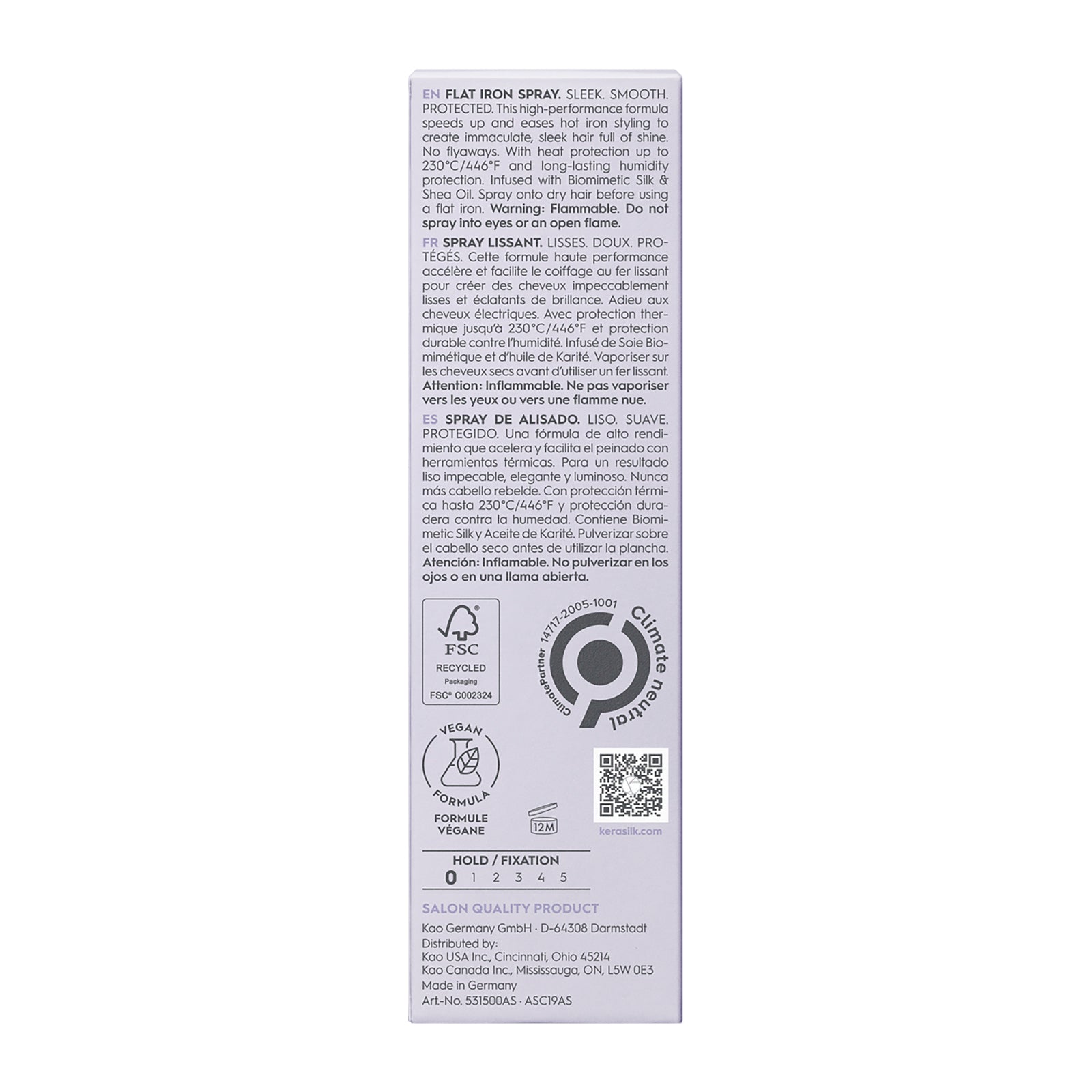 Kerasilk Styling Flat Iron Spray