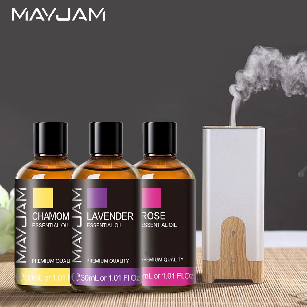 1PCS 30ML Aromatherapy Essential Oil Lavender Vanilla Jasmine Eucalyptus Peppermint Aroma Oil for Diffuser Candle Soap