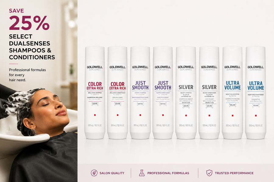 Goldwell Dualsenses shampoos and conditioners promotion