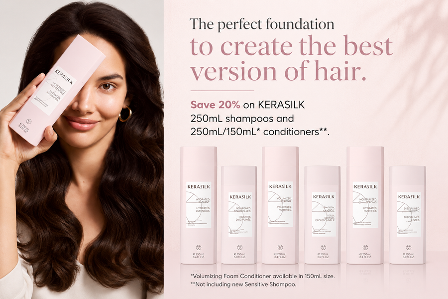 Kerasilk shampoos and conditioners promotion