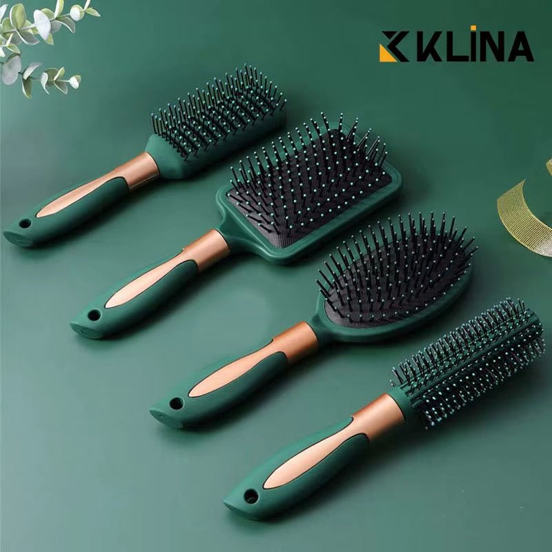 KLINA Hair Massage Air Cushion Comb Brush Scalp Hairbrush Detangle anti Static Salon SPA Hairdressing Styling Tool Oval Round - Hair Care