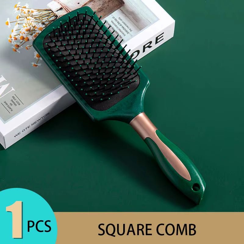 KLINA Hair Massage Air Cushion Comb Brush Scalp Hairbrush Detangle anti Static Salon SPA Hairdressing Styling Tool Oval Round - Hair Care