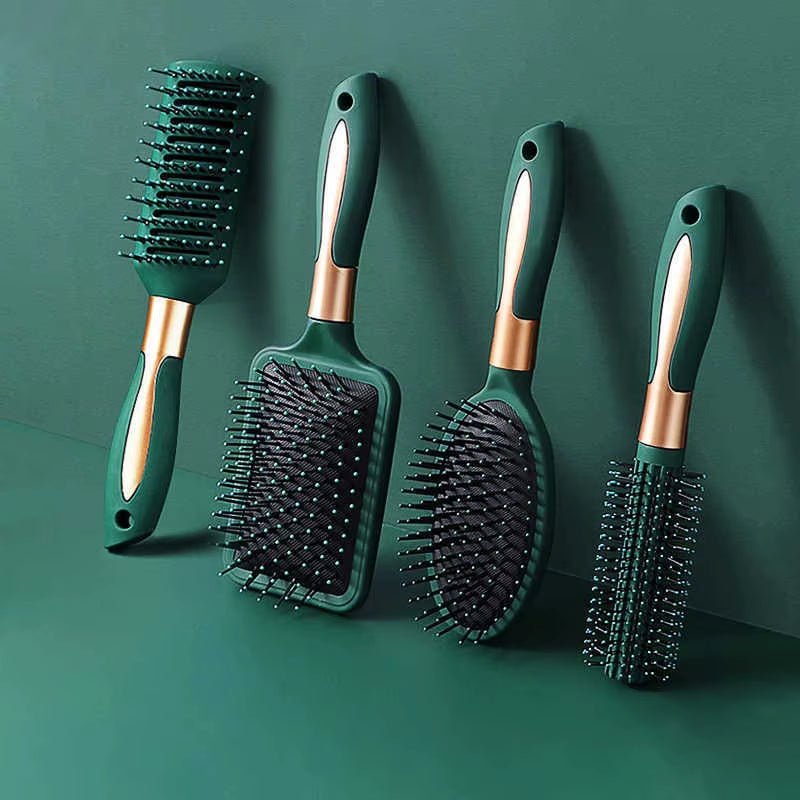 KLINA Hair Massage Air Cushion Comb Brush Scalp Hairbrush Detangle anti Static Salon SPA Hairdressing Styling Tool Oval Round - Hair Care