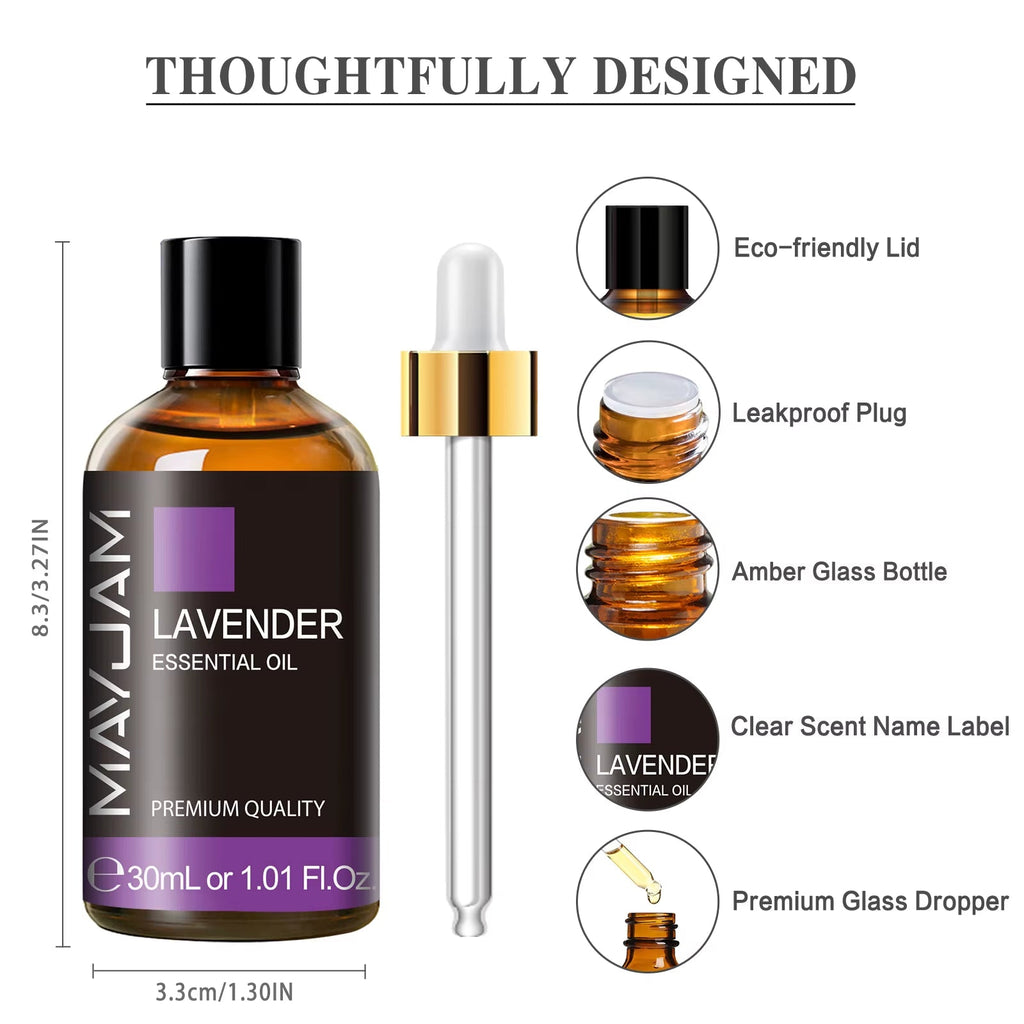 MAYJAM 30ml Pure Essential Oil – Premium Aromatherapy - Hair Care