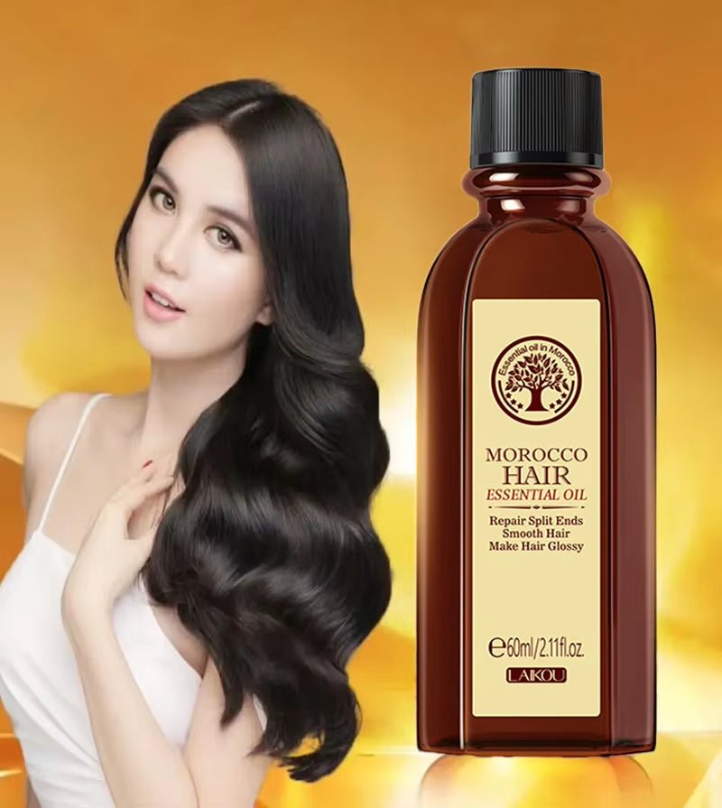 Moroccan Argan Oil Hair Moisturizer - Nourishing and Repairing Essence for Dry, Damaged Hair (60ml) - Hair Care