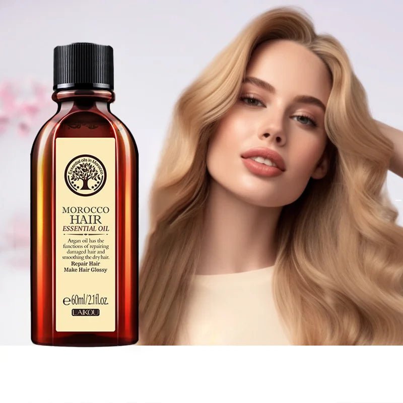 Moroccan Argan Oil Hair Moisturizer - Nourishing and Repairing Essence for Dry, Damaged Hair (60ml) - Hair Care