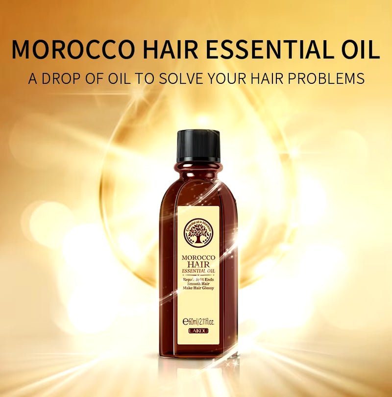 Moroccan Argan Oil Hair Moisturizer - Nourishing and Repairing Essence for Dry, Damaged Hair (60ml) - Hair Care