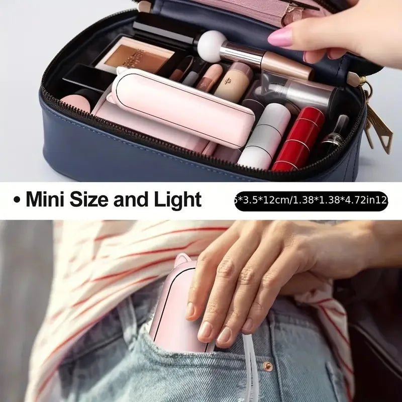 Portable Mini Fan – USB Rechargeable & Foldable - Hair Care