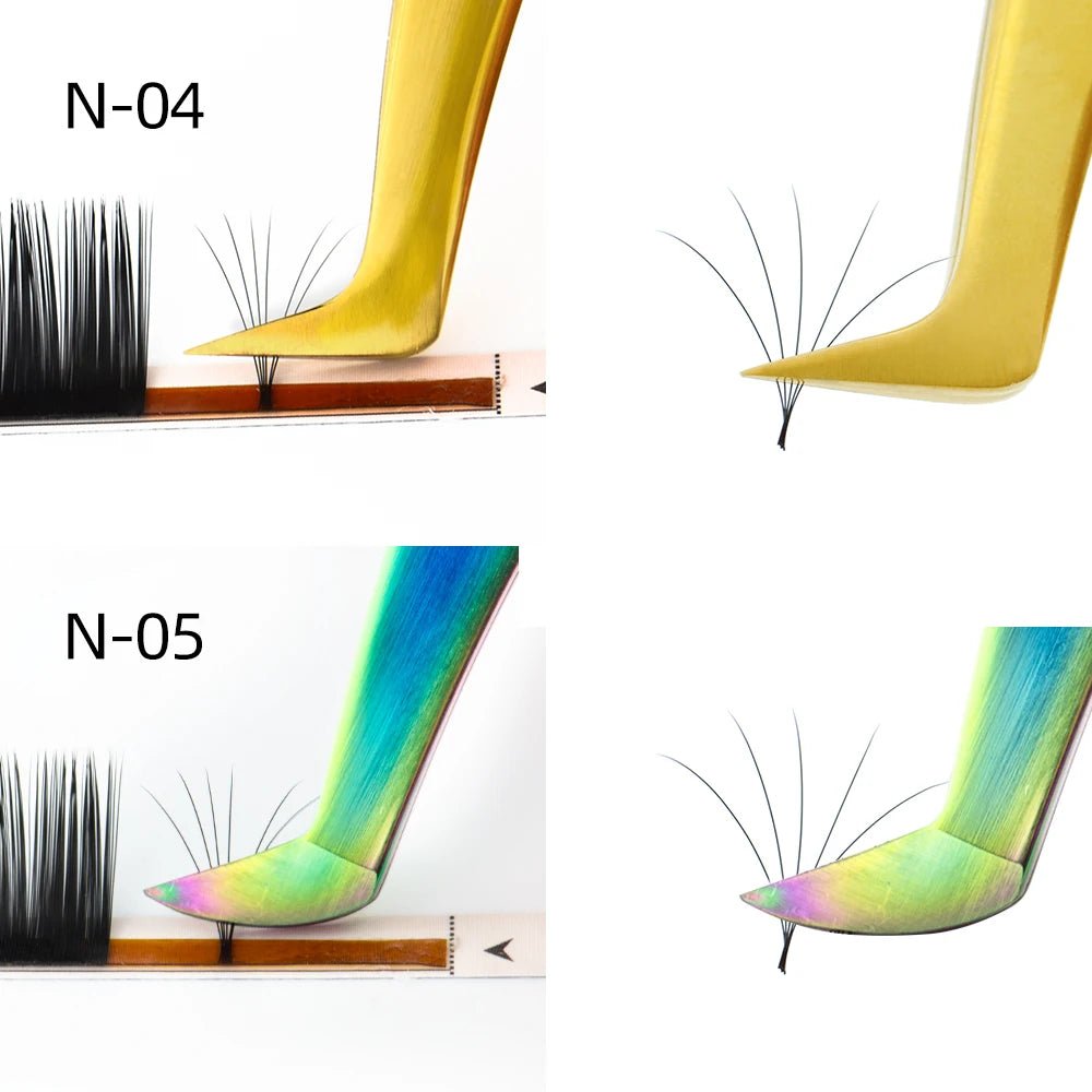 Professional Eyelash Extension Tweezers – Stainless Steel Precision Tools - Hair Care