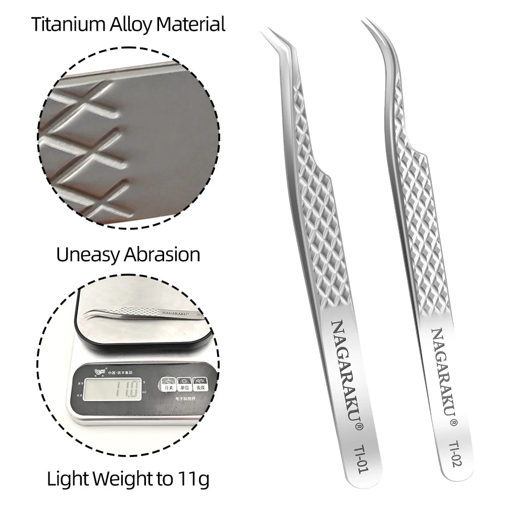 Professional Eyelash Extension Tweezers – Stainless Steel Precision Tools - Hair Care