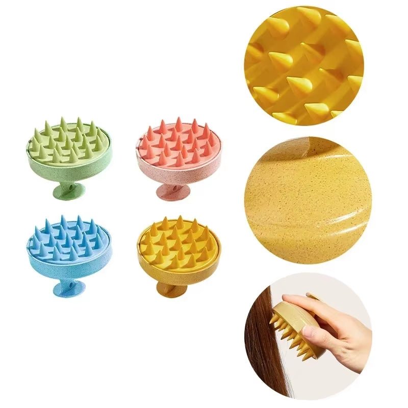 Silicone Scalp Massage Brush – Stress Relief & Healthy Hair Care - Hair Care